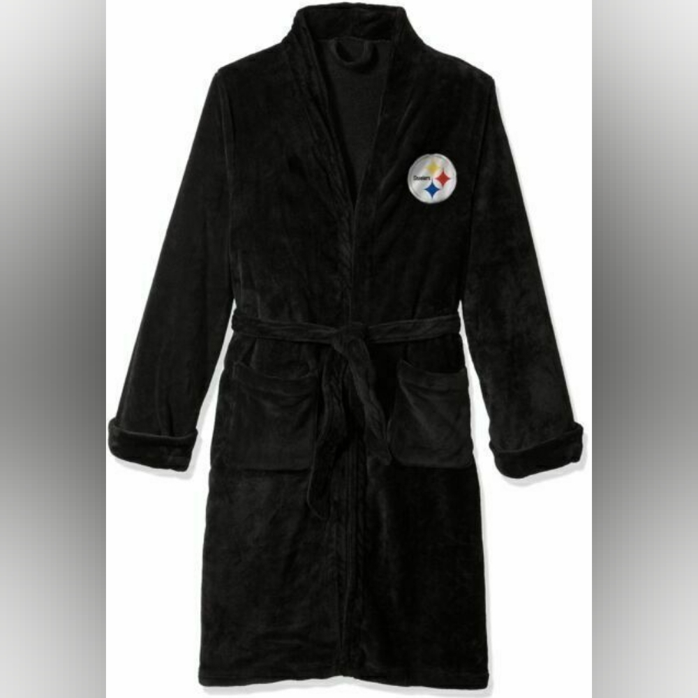NFL Pittsburgh Steelers Men's Large/X-Large Silk Touch Bath Robe